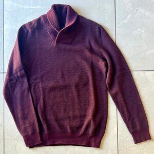 Plum Men's RW&CO. Cowl Neck Sweater, Medium